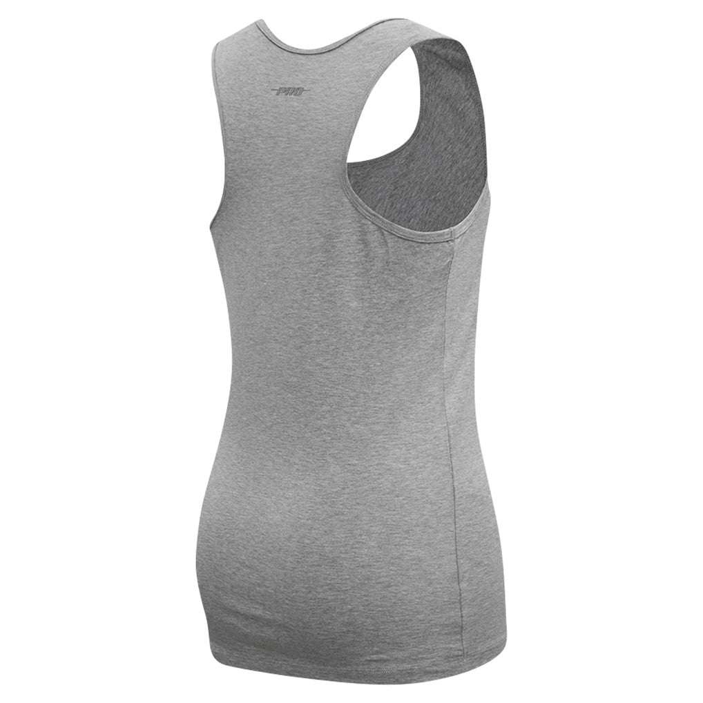Las Vegas Raiders Pro Standard Women's Triple Tonal Racerback Tank Top - Gray Tops