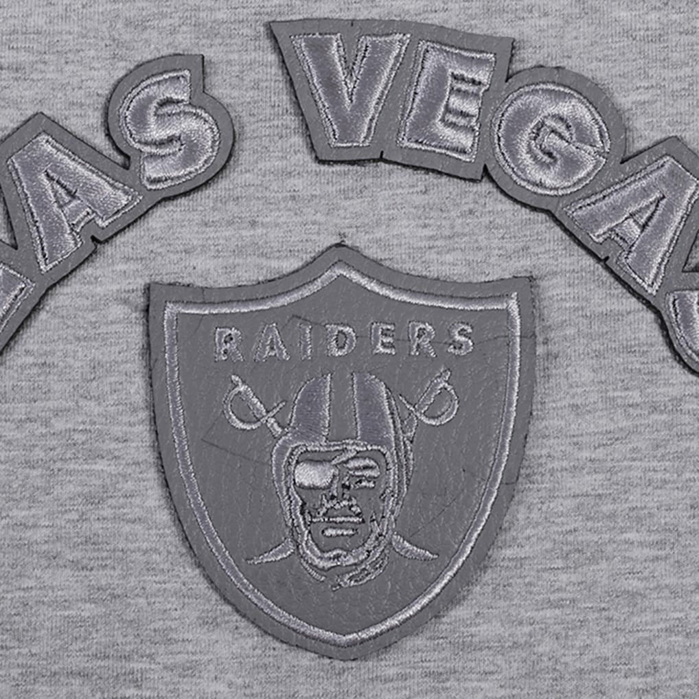 Las Vegas Raiders Pro Standard Women's Triple Tonal Racerback Tank Top - Gray Tops
