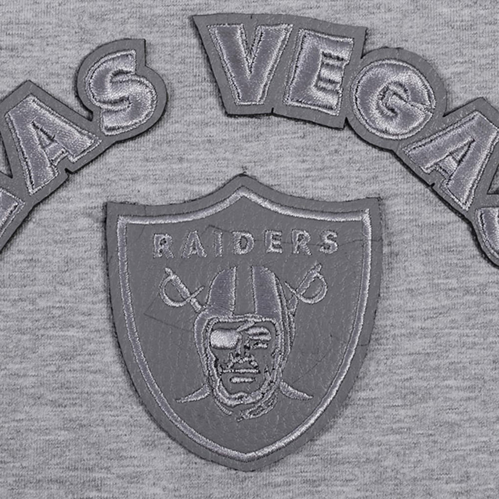 Las Vegas Raiders Pro Standard Women's Triple Tonal Racerback Tank Top - Gray Tops