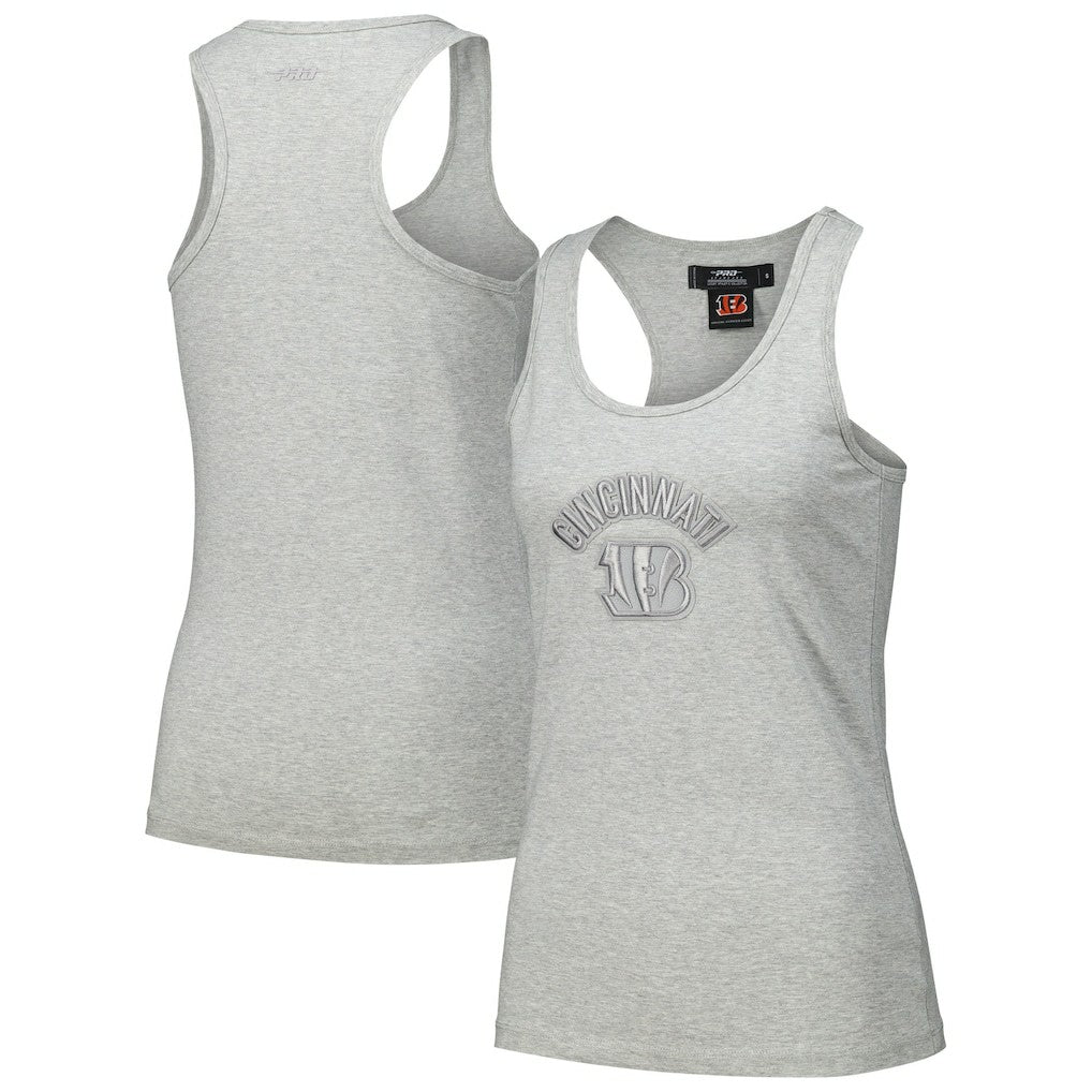 Cincinnati Bengals Pro Standard Women's Triple Tonal Racerback Tank Top - Gray Tops