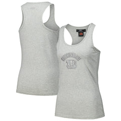 Cincinnati Bengals Pro Standard Women's Triple Tonal Racerback Tank Top - Gray Tops