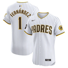 Tony Fernández San Diego Padres Nike Home Elite Sponsor Patch Player Jersey - White Jerseys