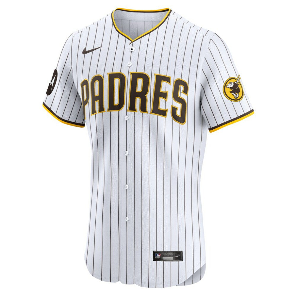 Tony Fernández San Diego Padres Nike Home Elite Sponsor Patch Player Jersey - White Jerseys