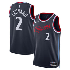 Kawhi Leonard LA Clippers Unisex 2024/25 Swingman Jersey Navy Icon Edition - Nike