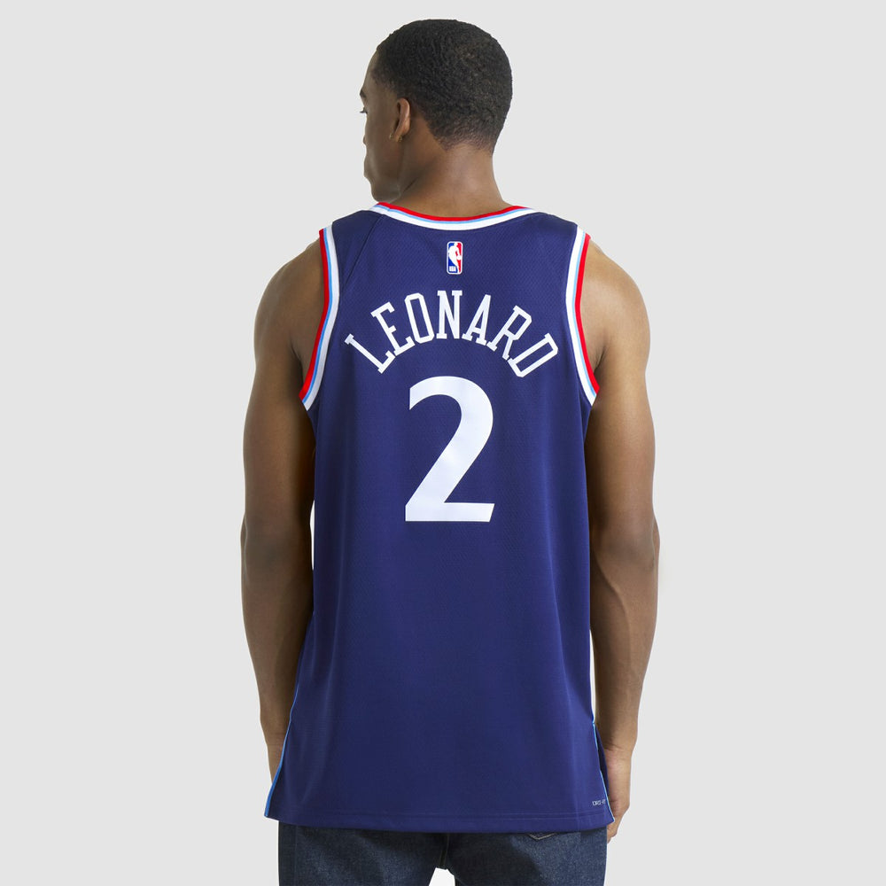 Kawhi Leonard LA Clippers Unisex 2024/25 Swingman Jersey Navy Icon Edition - Nike