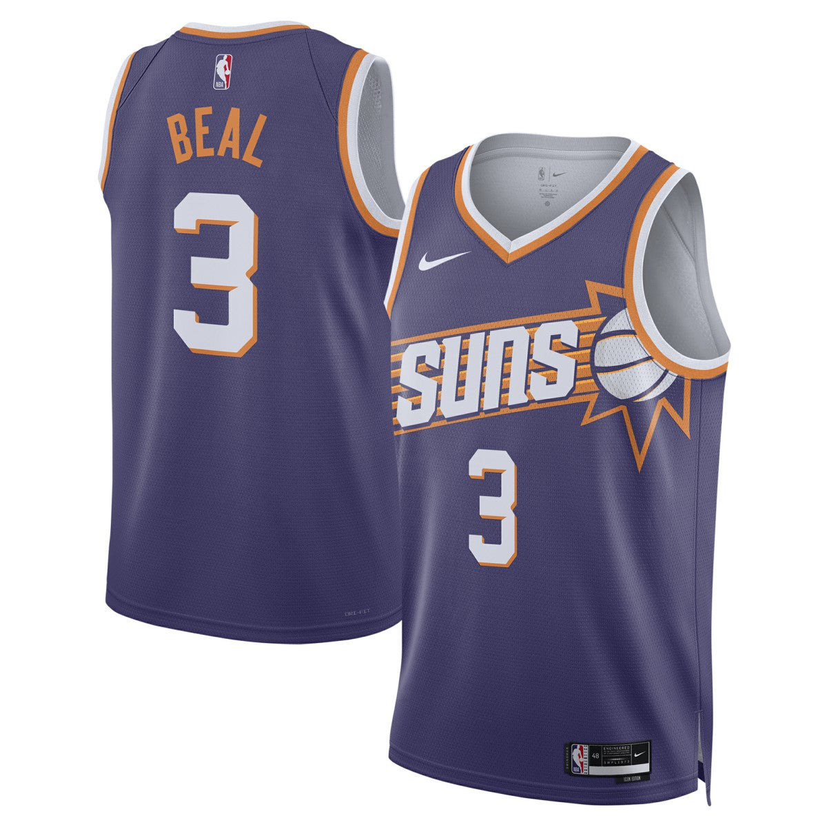 Bradley Beal Phoenix Suns Unisex Swingman Jersey Icon Edition Purple - Nike