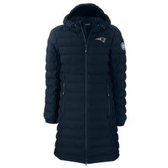 New England Patriots Cutter & Buck Women's Mission Ridge Repreve Eco Insulated Long Full-Zip Puffer Jacket - Navy Jackets