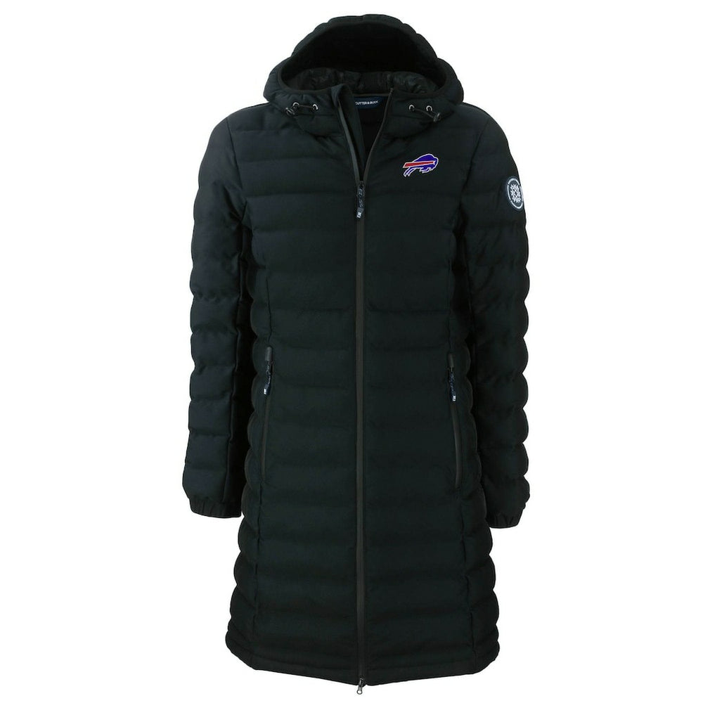 Buffalo Bills Cutter & Buck Women's Mission Ridge Repreve Eco Insulated Long Full-Zip Puffer Jacket - Black Jackets