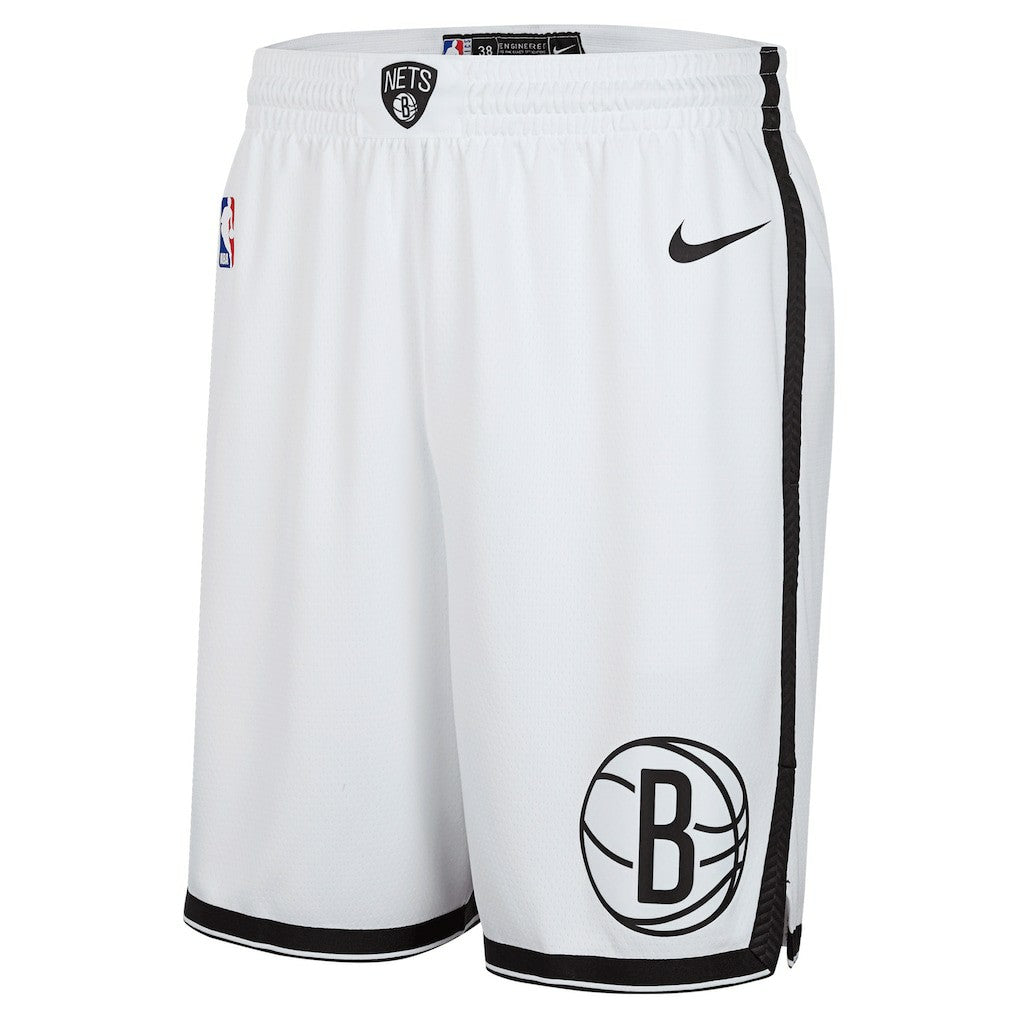 Brooklyn Nets 2024/25 Association Edition Swingman Shorts White - Nike