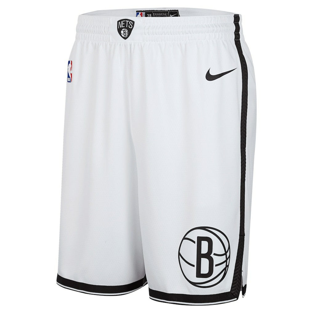 Brooklyn Nets 2024/25 Association Edition Swingman Shorts White - Nike