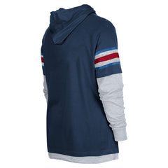 Tennessee Titans New Era Twofer Long Sleeve Hooded T-Shirt - Navy T-shirts