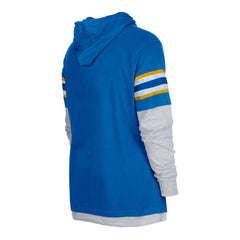 Los Angeles Chargers New Era Twofer Long Sleeve Hooded T-Shirt - Royal T-shirts