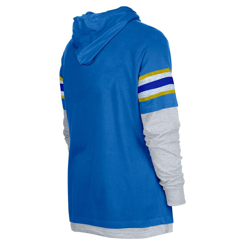 Los Angeles Rams New Era Twofer Long Sleeve Hooded T-Shirt - Royal T-shirts