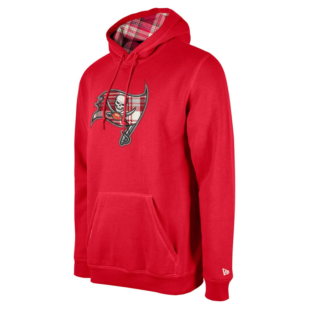 Tampa Bay Buccaneers New Era 3rd Down Plaid Pullover Hoodie - Red Hoodies