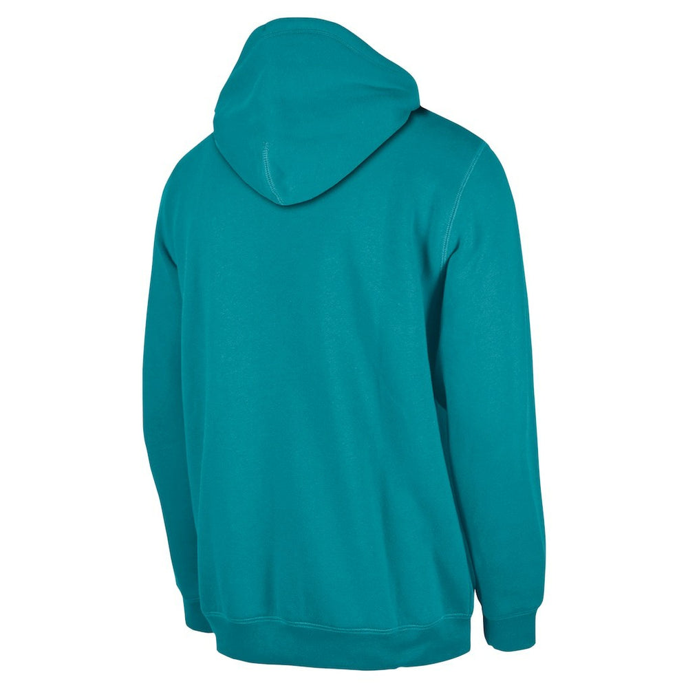 Miami Dolphins New Era 3rd Down Plaid Pullover Hoodie - Teal Hoodies