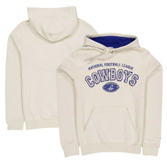 Dallas Cowboys New Era Historic 3rd Down Pullover Hoodie - Cream Hoodies