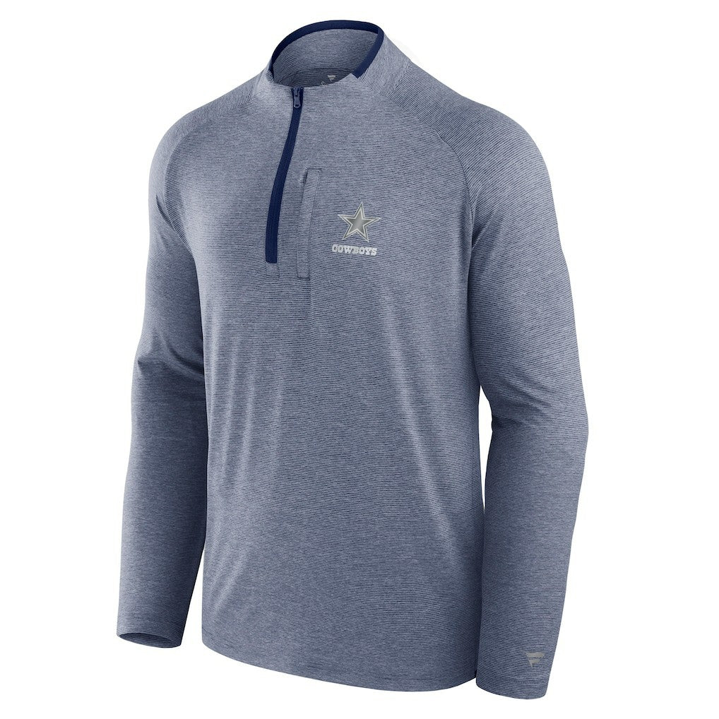 Dallas Cowboys Unisex Front Office Performance Primary Quarter-Zip Jacket - Navy Jackets