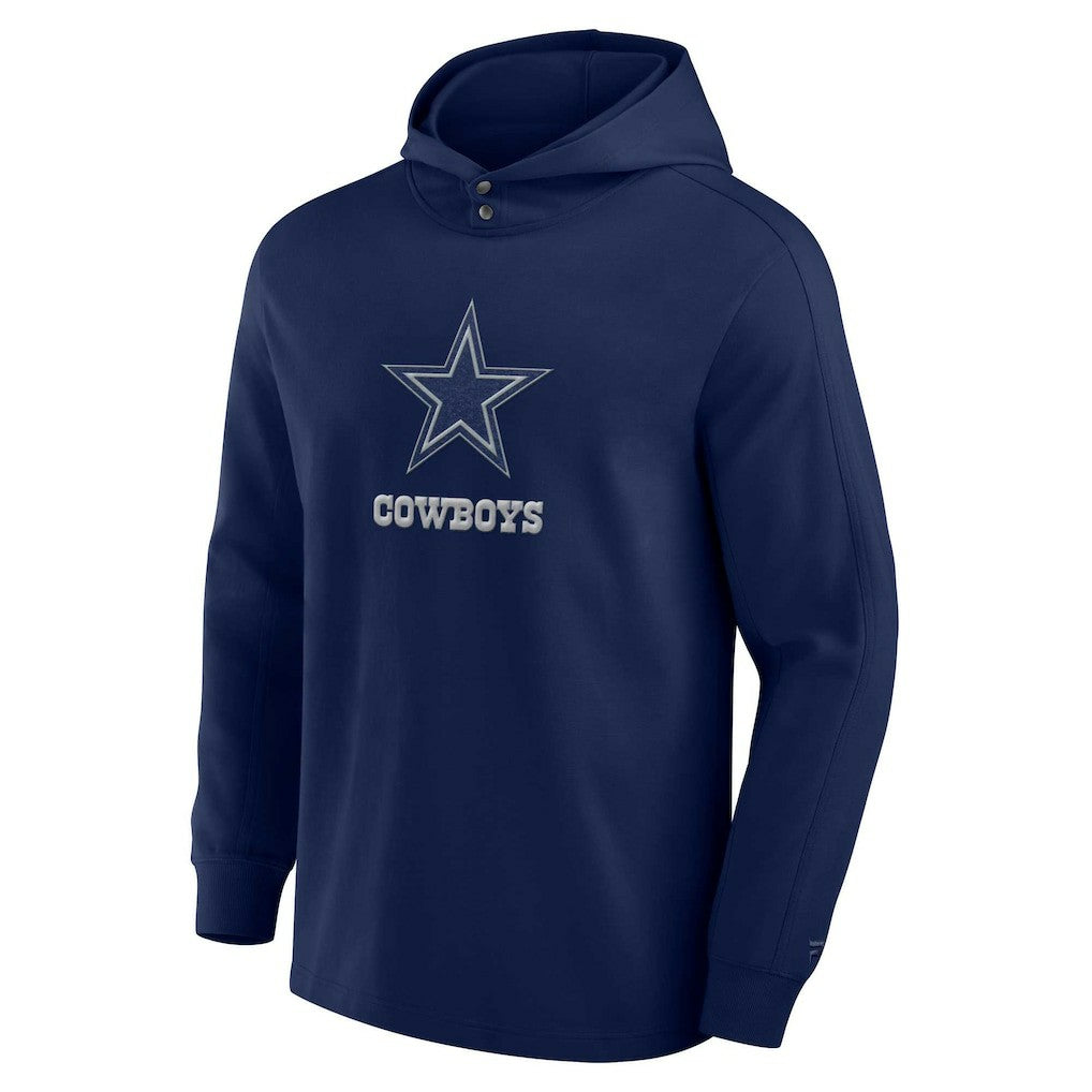 Dallas Cowboys Elements Blaze Tri-Blend Long Sleeve Hoodie T-Shirt - Navy Hoodies