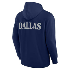 Dallas Cowboys Elements Blaze Tri-Blend Long Sleeve Hoodie T-Shirt - Navy Hoodies