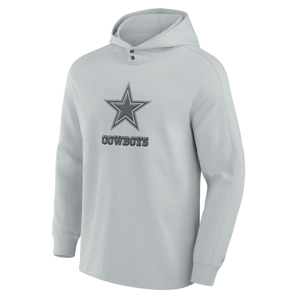 Dallas Cowboys Elements Blaze Tri-Blend Long Sleeve Hoodie T-Shirt - Gray Hoodies