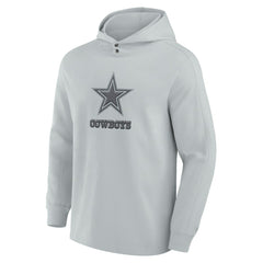 Dallas Cowboys Elements Blaze Tri-Blend Long Sleeve Hoodie T-Shirt - Gray Hoodies