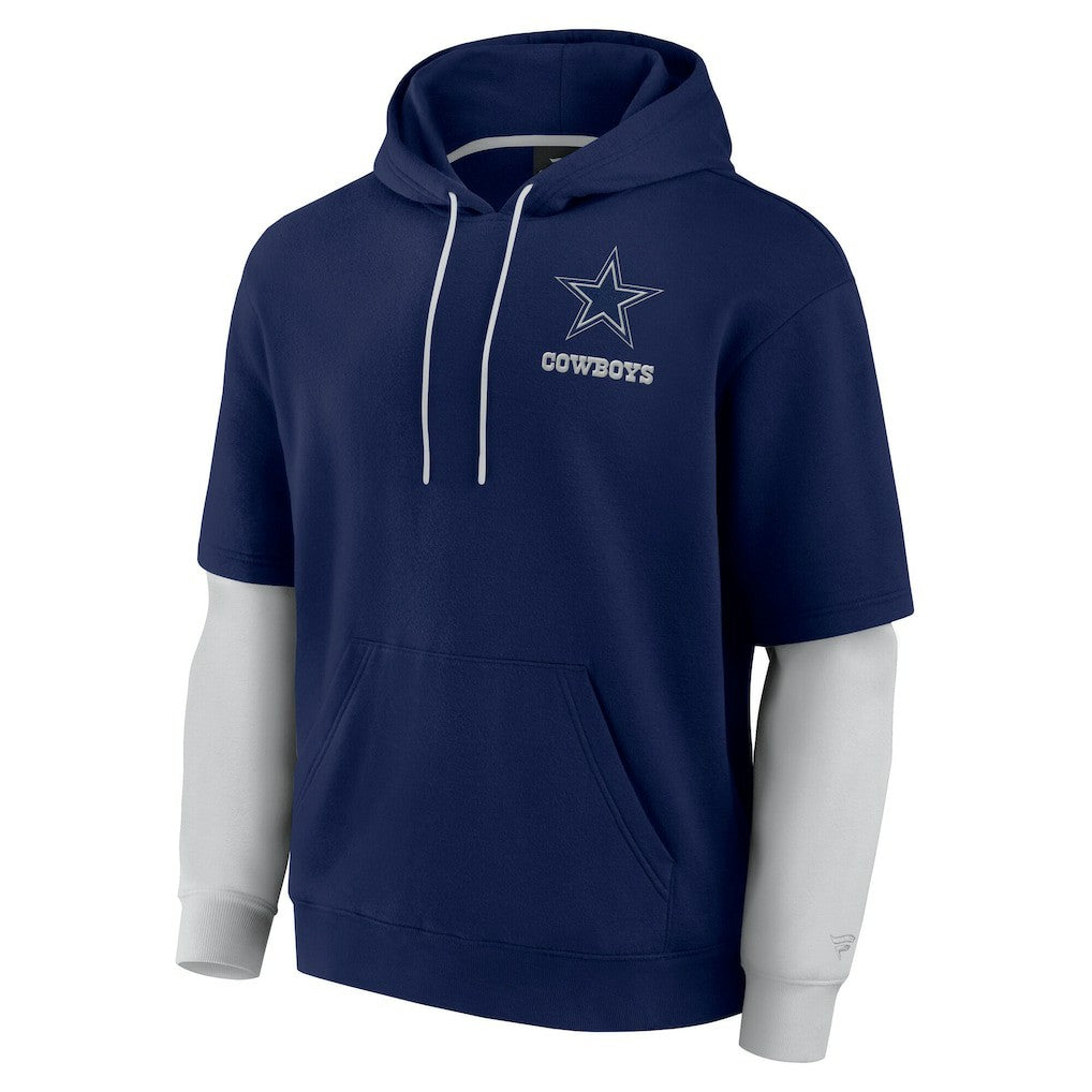 Dallas Cowboys Unisex Sleek Elements Pullover Hoodie - Navy Hoodies