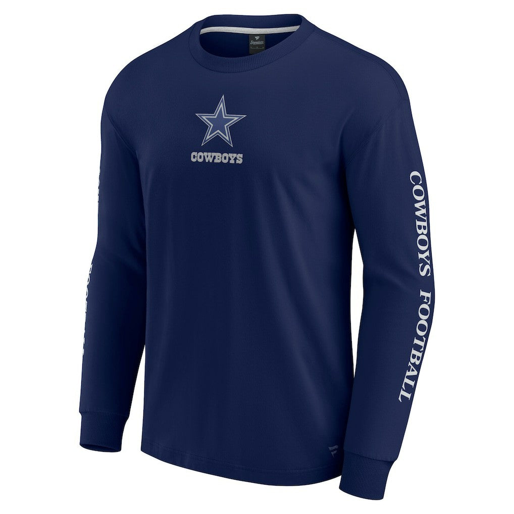 Dallas Cowboys Unisex Elements Strive Long Sleeve T-Shirt - Navy T-shirts
