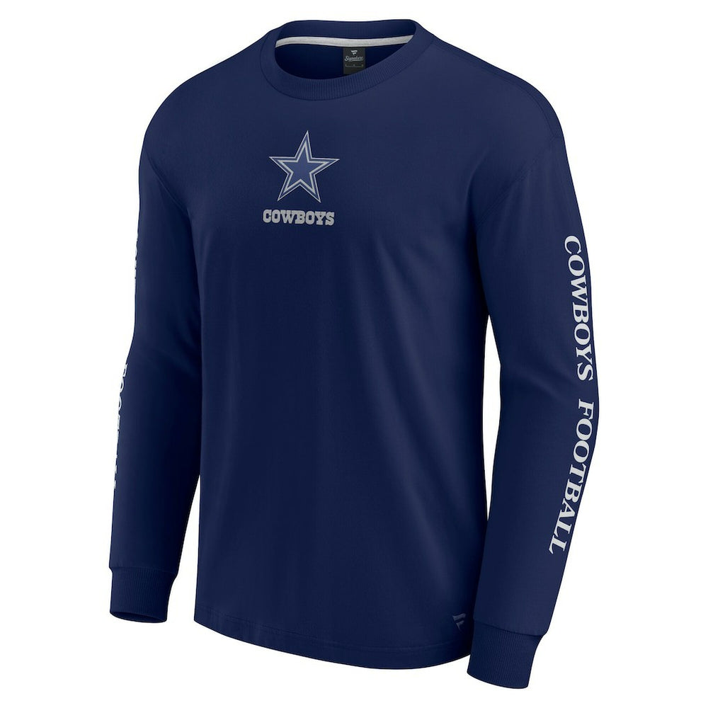 Dallas Cowboys Unisex Elements Strive Long Sleeve T-Shirt - Navy T-shirts