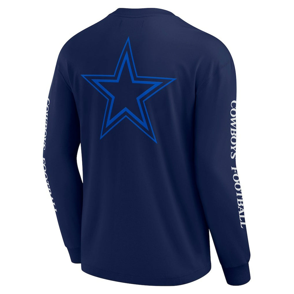 Dallas Cowboys Unisex Elements Strive Long Sleeve T-Shirt - Navy T-shirts