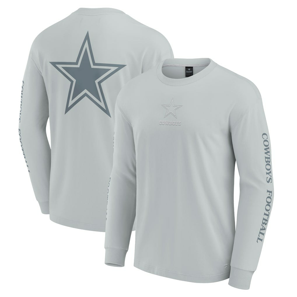 Dallas Cowboys Unisex Elements Strive Long Sleeve T-Shirt - Gray T-shirts
