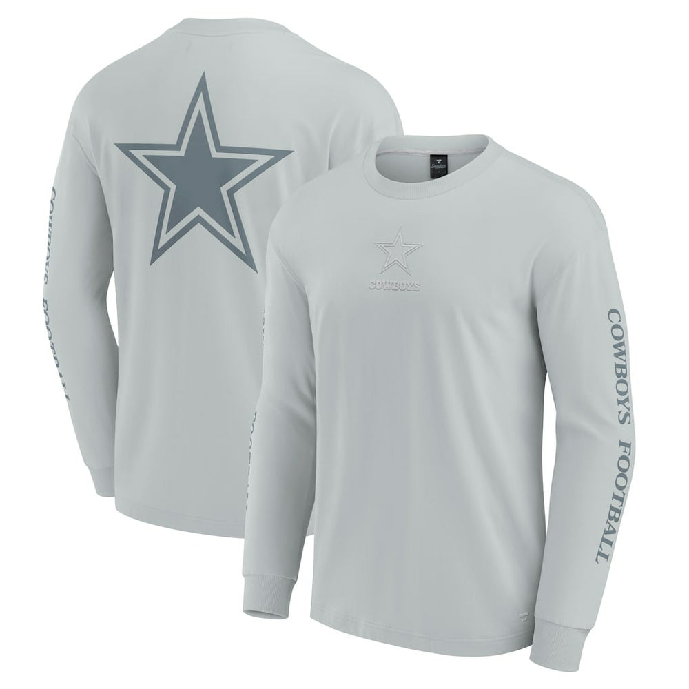 Dallas Cowboys Unisex Elements Strive Long Sleeve T-Shirt - Gray T-shirts