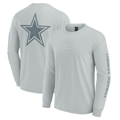 Dallas Cowboys Unisex Elements Strive Long Sleeve T-Shirt - Gray T-shirts
