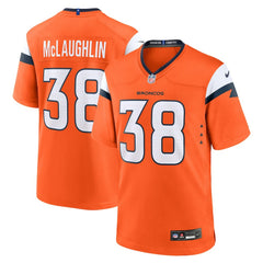 Jaleel McLaughlin Denver Broncos Team Game Jersey - Orange Jerseys
