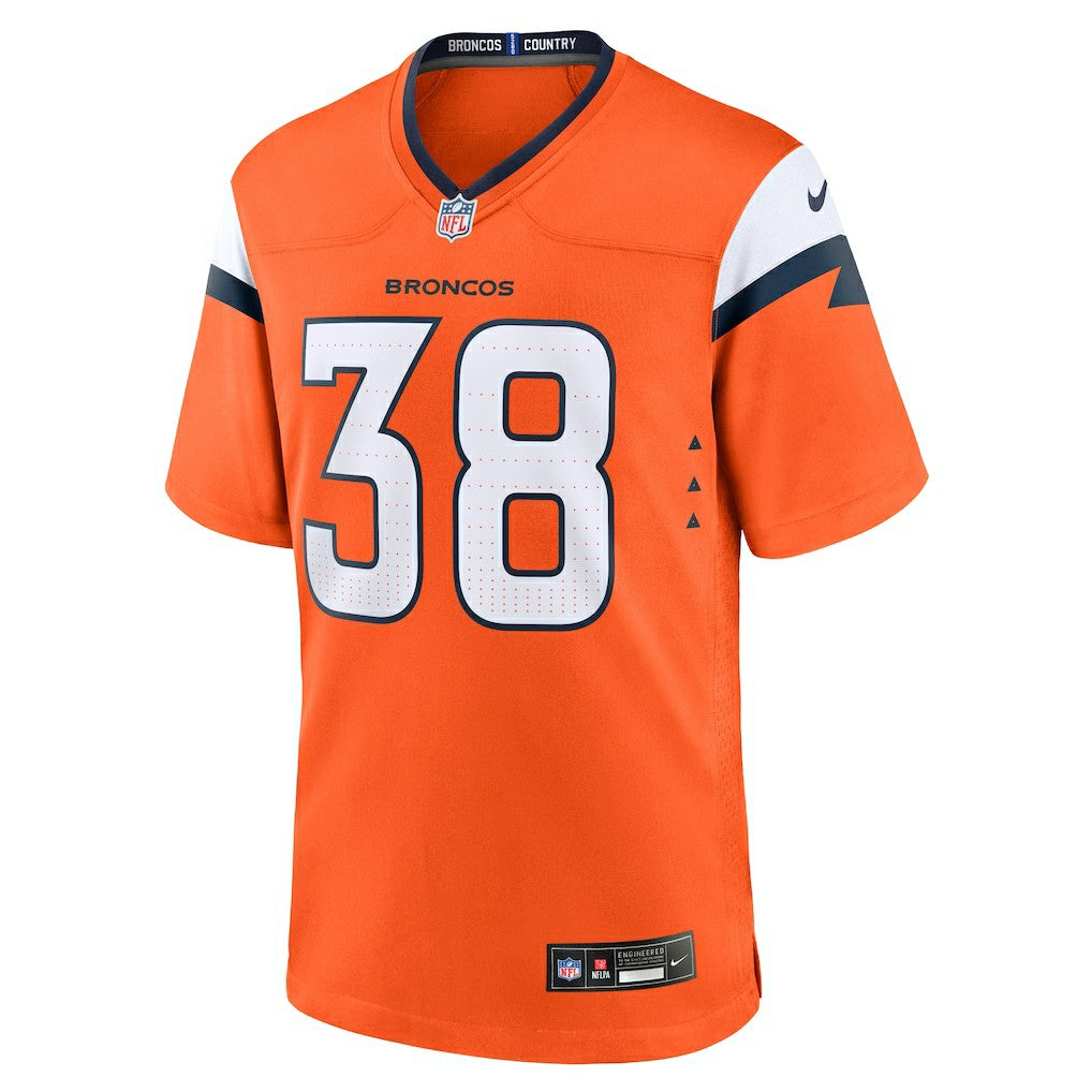 Jaleel McLaughlin Denver Broncos Team Game Jersey - Orange Jerseys