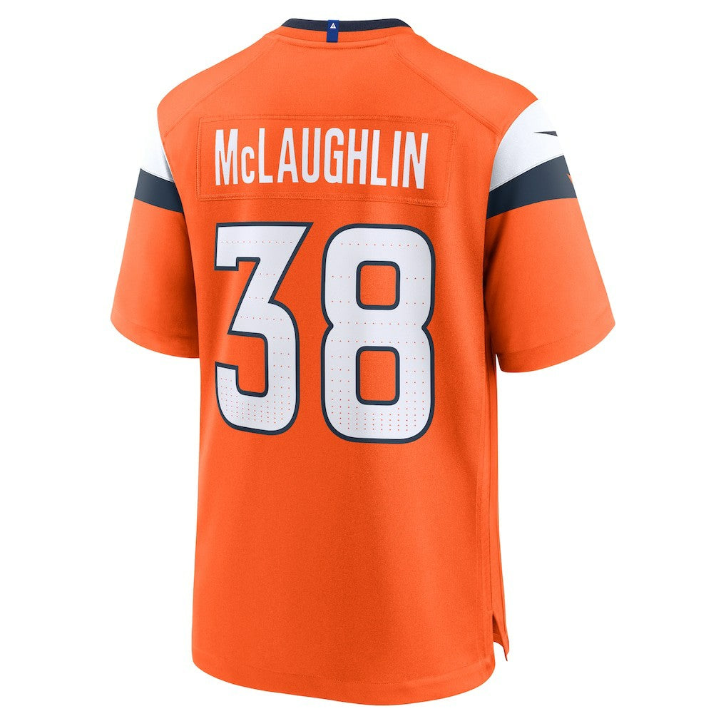 Jaleel McLaughlin Denver Broncos Team Game Jersey - Orange Jerseys