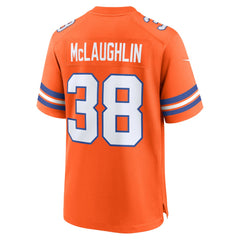 Jaleel McLaughlin Denver Broncos Mile High Collection 1977 Throwback Player Game Jersey - Orange Jerseys