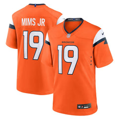 Marvin Mims Jr Denver Broncos Team Game Jersey - Orange Jerseys