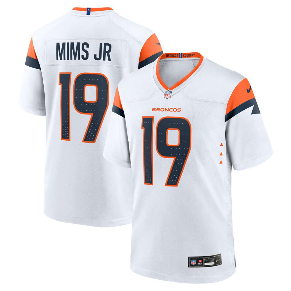 Marvin Mims Jr Denver Broncos Game Jersey - White Jerseys