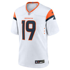 Marvin Mims Jr Denver Broncos Game Jersey - White Jerseys