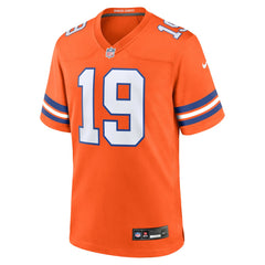 Marvin Mims Jr Denver Broncos Mile High Collection 1977 Throwback Player Game Jersey - Orange Jerseys
