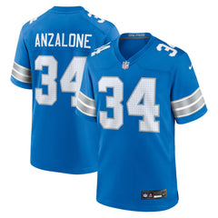 Alex Anzalone Detroit Lions Game Jersey - Blue Jerseys