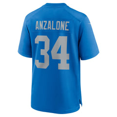 Alex Anzalone Detroit Lions Alternate Game Jersey - Blue Jerseys