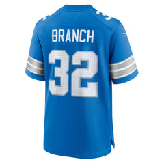 Brian Branch Detroit Lions Game Jersey - Blue Jerseys