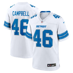 Jack Campbell Detroit Lions White Game Jersey - White Jerseys