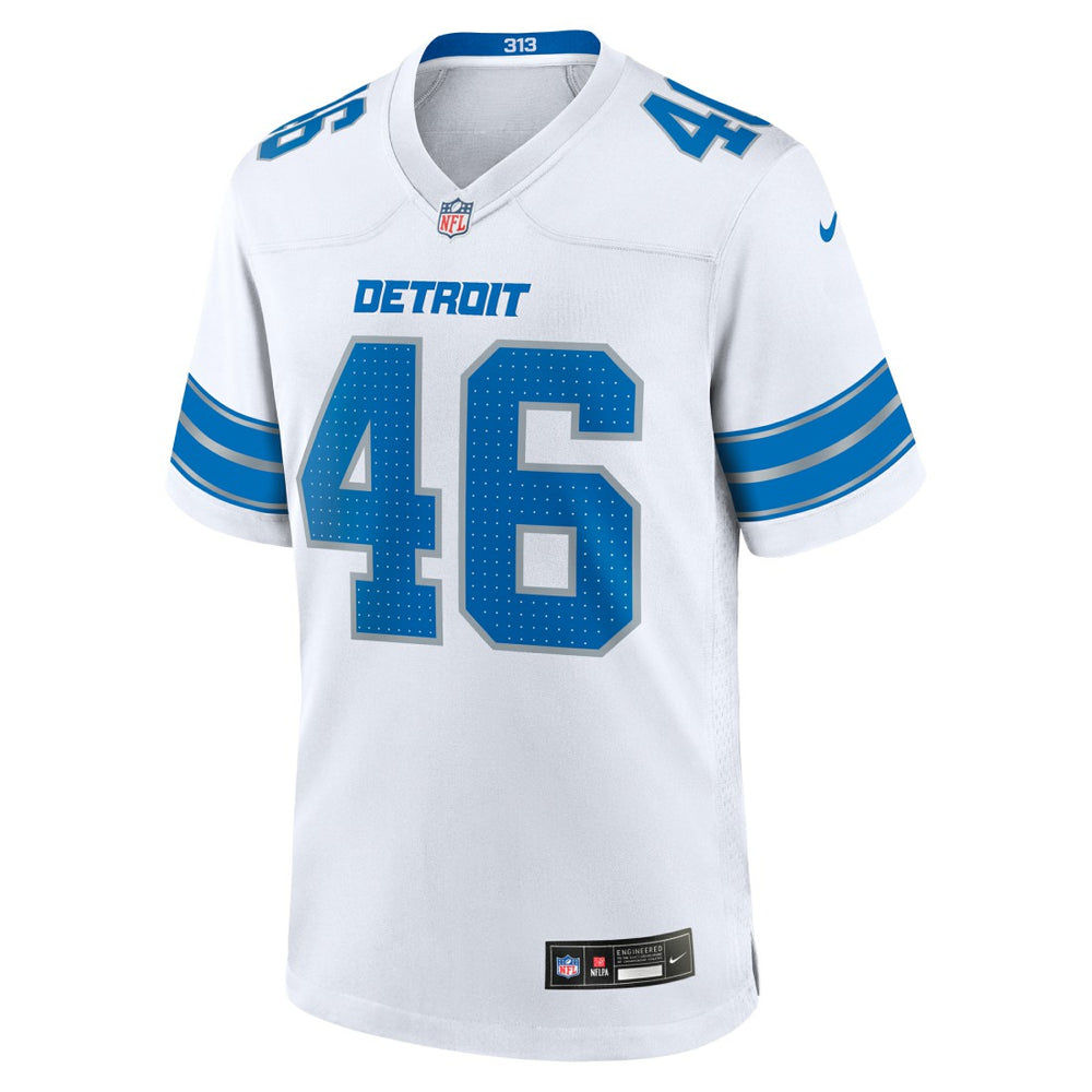 Jack Campbell Detroit Lions White Game Jersey - White Jerseys