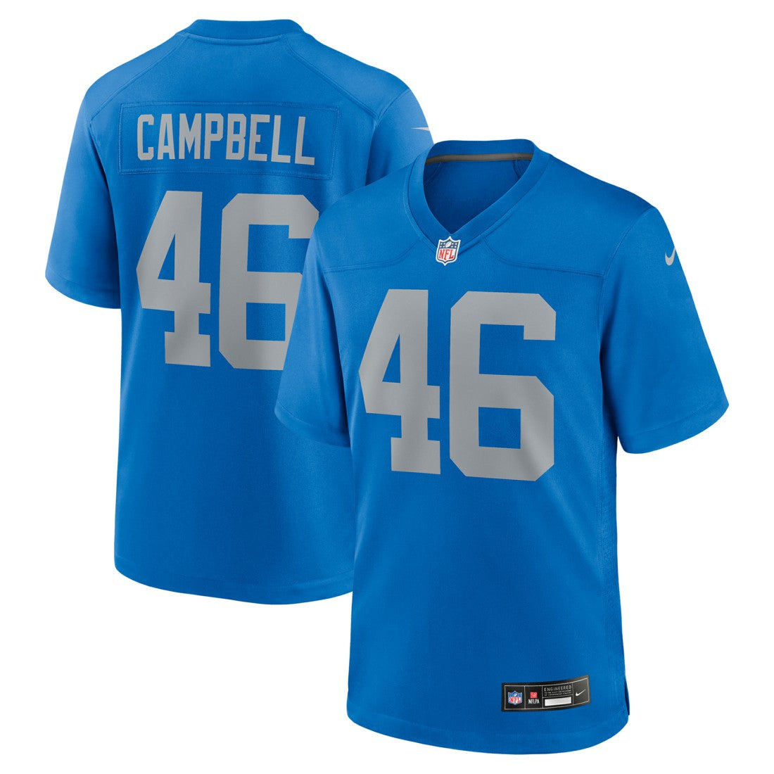Jack Campbell Detroit Lions Alternate Game Jersey - Blue Jerseys