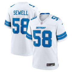Penei Sewell Detroit Lions Game Jersey - White Jerseys