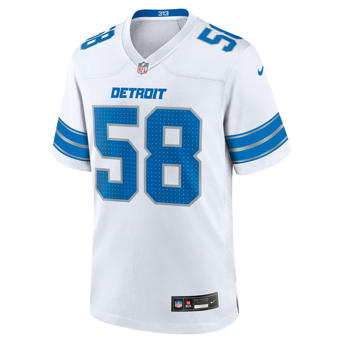 Penei Sewell Detroit Lions Game Jersey - White Jerseys