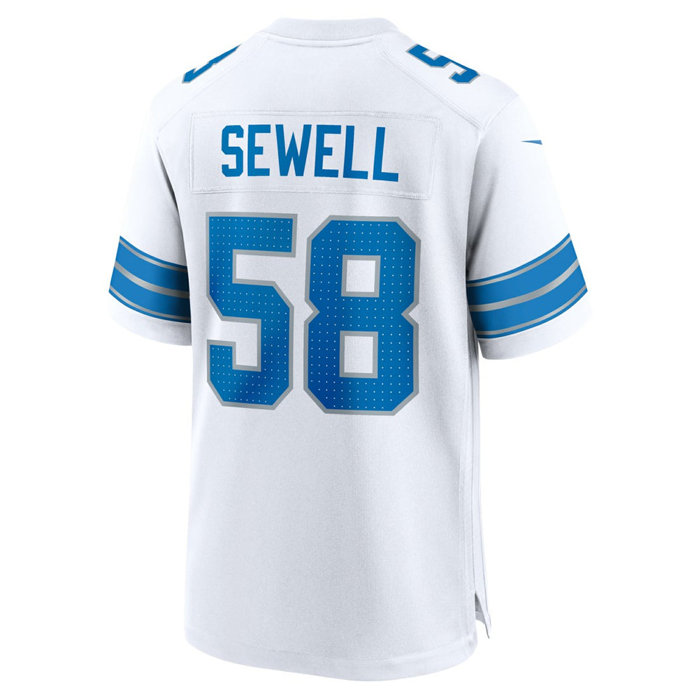 Penei Sewell Detroit Lions Game Jersey - White Jerseys