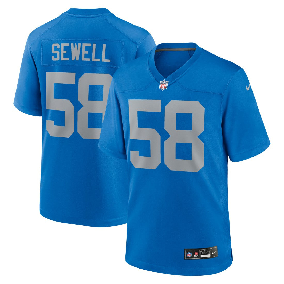 Penei Sewell Detroit Lions Alternate Game Jersey - Blue Jerseys